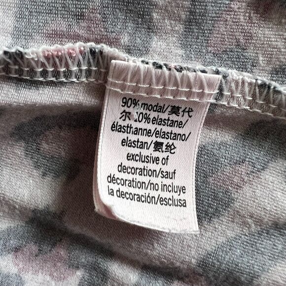 Victoria's Secret Heavenly Gown Pajama Shirt Dress Cheetah Print Button Up Sz M - Picture 10 of 12